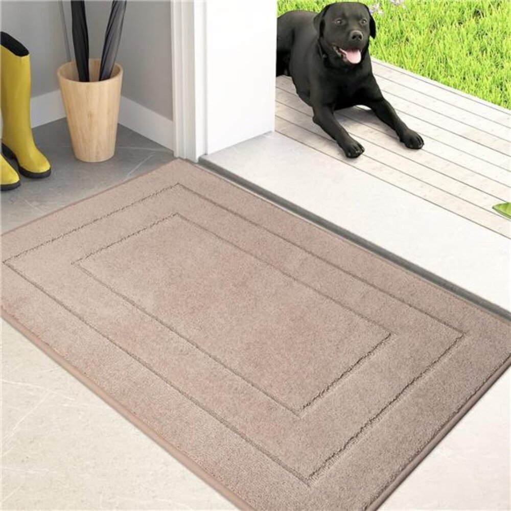 Dirt Trapper Door Mat 20" x 31.5", Non-Slip/Skid Machine Washable Entryway Rug